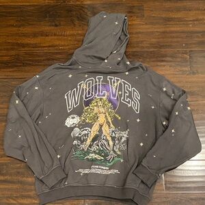 Gray Wolves Graphic Hoodie